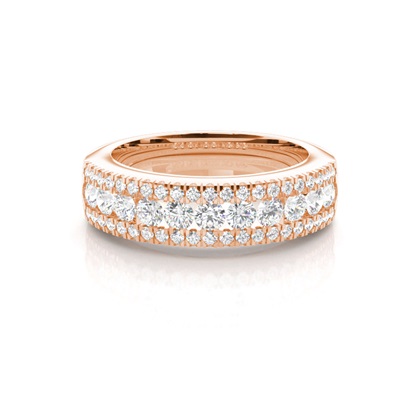 Rose Gold Eternity Diamond Rings
