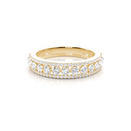 Yellow Gold Anniversary Diamond Rings