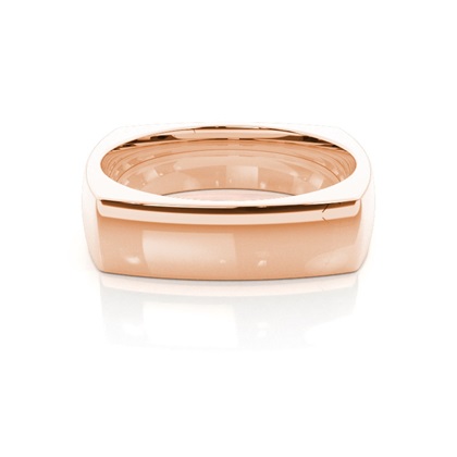 Rose Gold Men's Contemporary Wedding Rings 