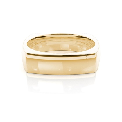 Yellow Gold Men's Contemporary Wedding Rings