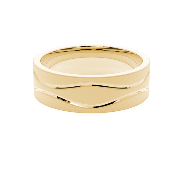 7.00mm Slight Comfort Fit Mens Plain Wedding Band