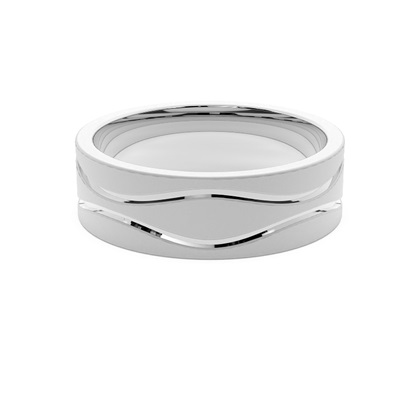 7.00mm Slight Comfort Fit Mens Plain Wedding Band