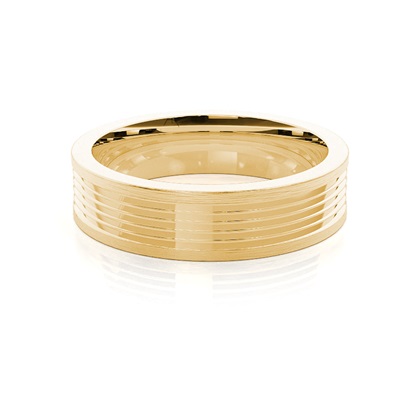 Men's Yellow Gold Wedding Rings