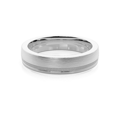 Silver Men's Wedding Bands