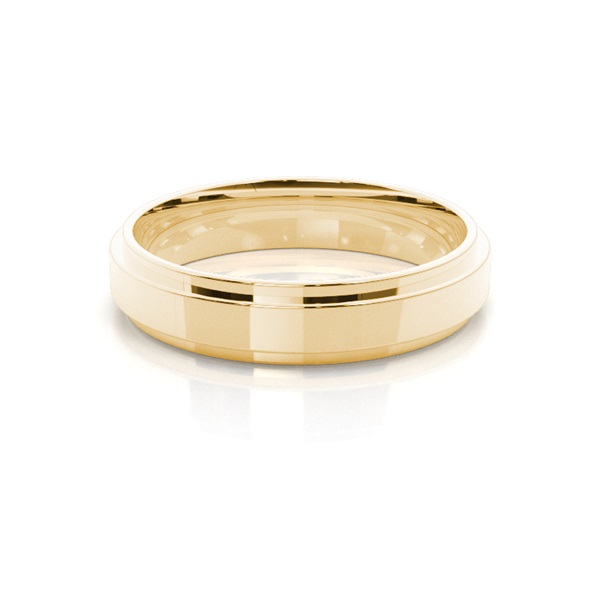 5.00mm Slight Comfort Fit Mens Plain Wedding Band