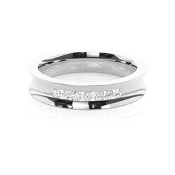 Gespickt Leichte Passform Diamant Hochzeits Band