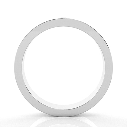 Eingeriebene Fassung Prinzessin Blauer Saphir Herren Ehering