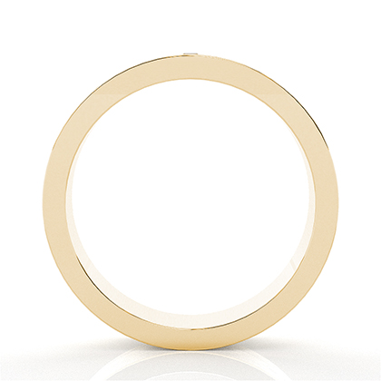 Eingeriebene Fassung Prinzessin Blauer Saphir Herren Ehering