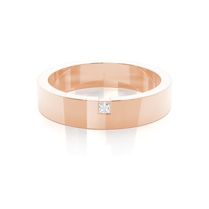 Men's Rose Gold Wedding Rings & Bands