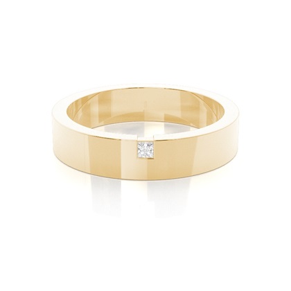 Men's Princess Wedding Rings & Bands