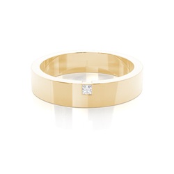 5.00mm Studded Slight Comfort Fit Diamond Wedding Band