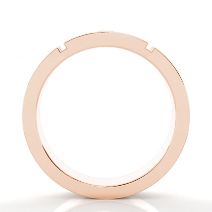 Gespickt Leichte Passform Diamant Hochzeits Band