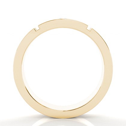 Gespickt Leichte Passform Diamant Hochzeits Band