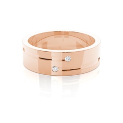 Eternity Diamant Ring in einer Balkenfassung