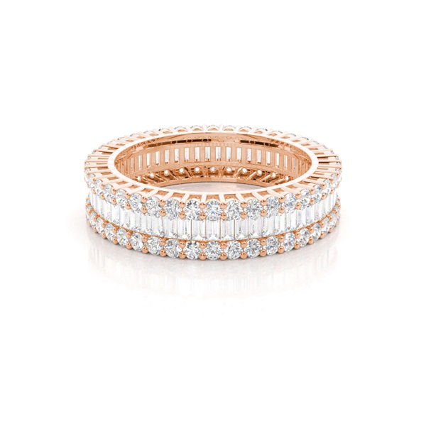 4 Prong Setting Full Eternity Diamond Ring