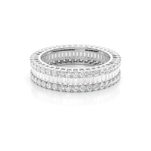 4 Prong Setting Full Eternity Diamond Ring