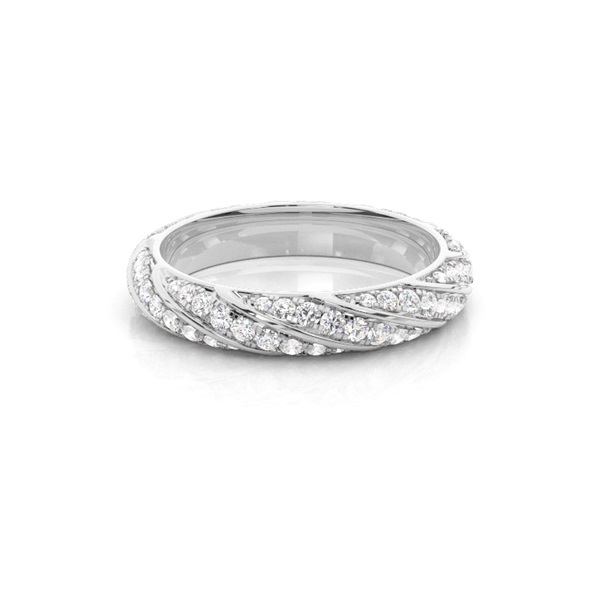 Pave Setting Full Eternity Diamond Ring