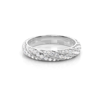 Pave Setting Full Eternity Diamond Ring