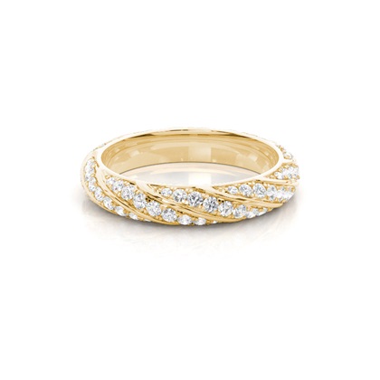Yellow Gold Anniversary Diamond Rings