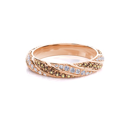 Rose Gold Full Eternity Diamond Rings