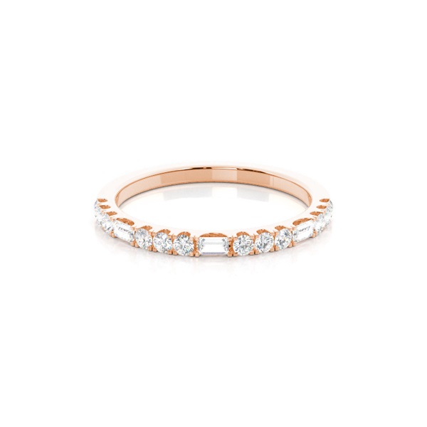 Illusion Setting Half Eternity Diamond Ring