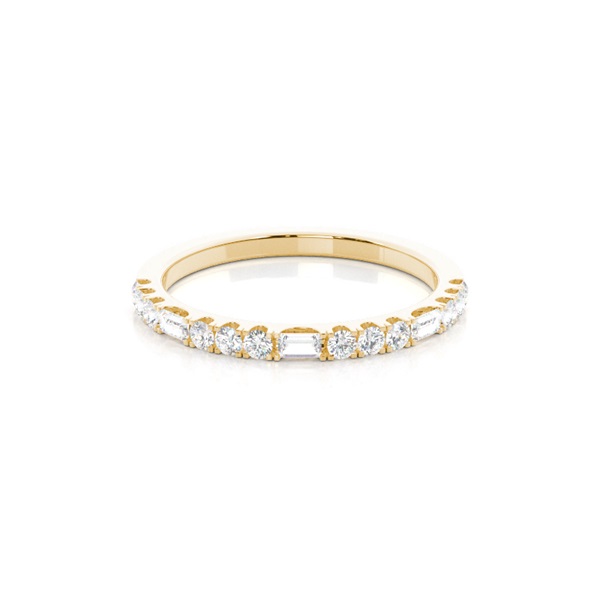 Illusion Setting Half Eternity Diamond Ring