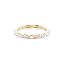 Illusion Setting Half Eternity Diamond Ring