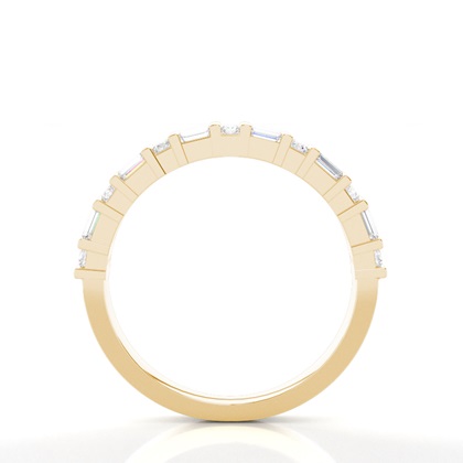 Mixed Shapes Yellow Gold Anniversary Diamond Rings