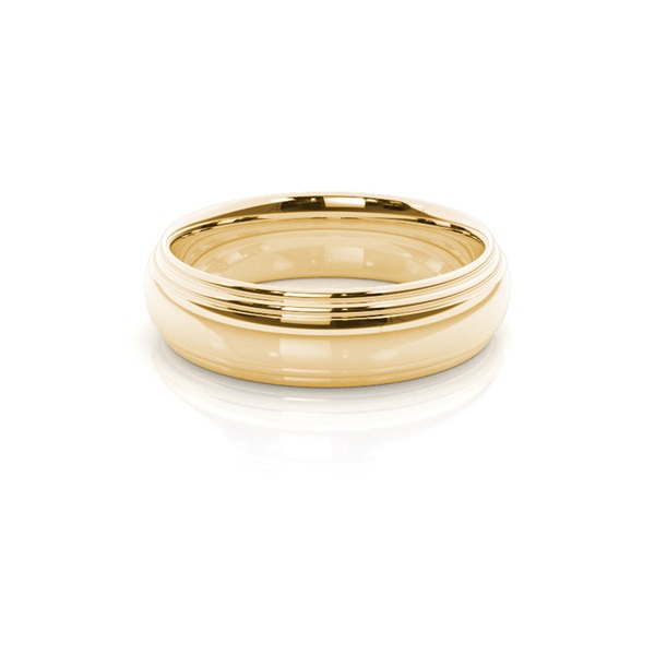 5.50mm Court Profile Slight Comfort Fit Classic Plain Wedding Band