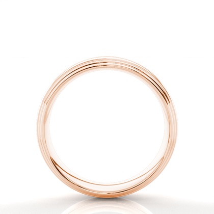 Rose Gold Men's Wedding Bands