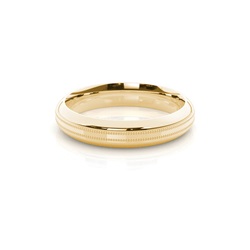 4.00mm Court Profile Slight Comfort Fit Plain Wedding Band