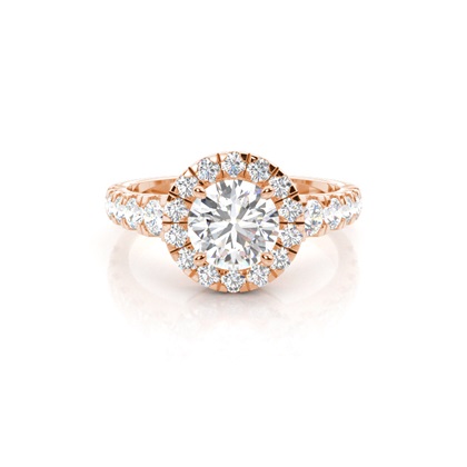 Rose Gold Diamond Engagement Rings