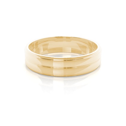 Men's Yellow Gold Wedding Rings & Bands