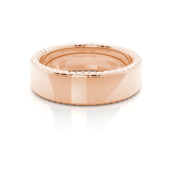 6.80mm Slight Comfort Fit Mens Plain Wedding Band