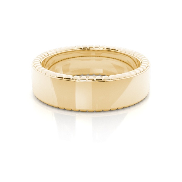 6.80mm Slight Comfort Fit Mens Plain Wedding Band