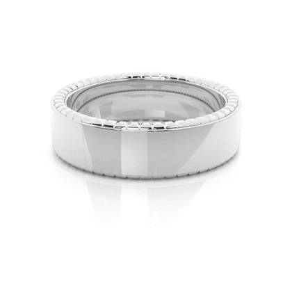 Platinum Men's Contemporary Wedding Rings