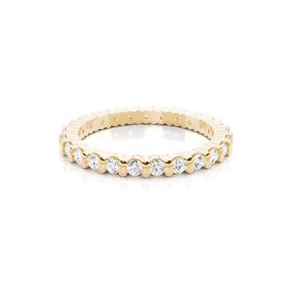 Yellow Gold Eternity Diamond Rings