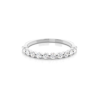 Silver Eternity Diamond Rings