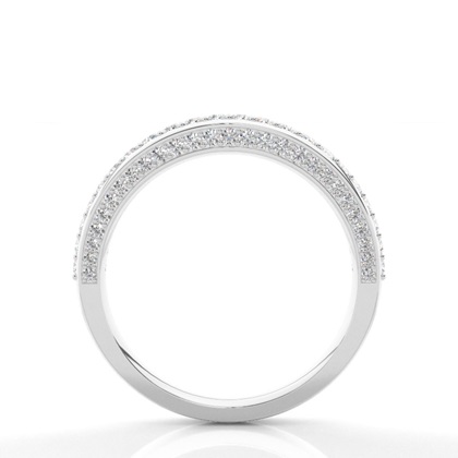 Silver Eternity Diamond Rings