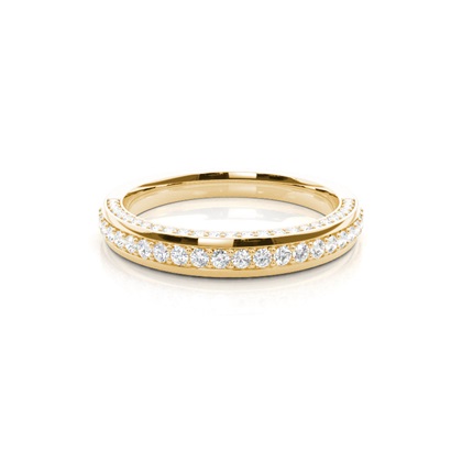 Yellow Gold Eternity Diamond Rings