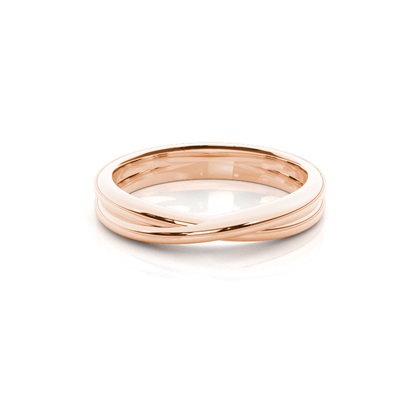 Rose Gold Women's Contemporary Wedding Rings