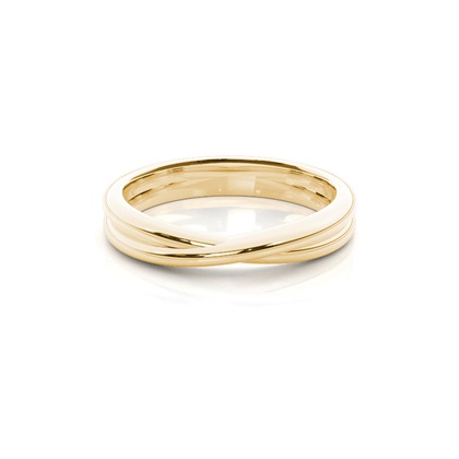 Yellow Gold Women's Contemporary Wedding Rings