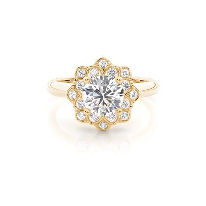 Yellow Gold Diamond Engagement Rings