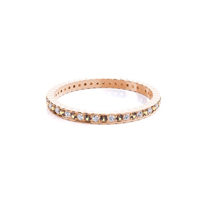 Rose Gold Full Eternity Diamond Rings