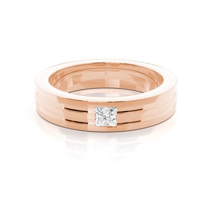 Men's Rose Gold Wedding Rings & Bands