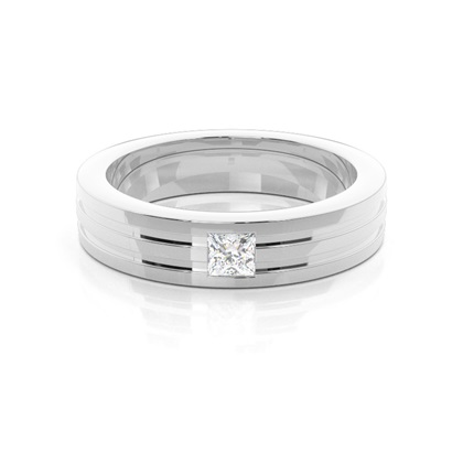 Men's Princess Wedding Rings & Bands