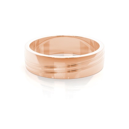 Men's Rose Gold Wedding Rings & Bands