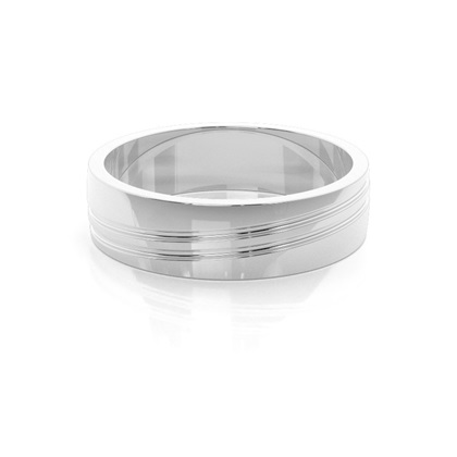 Silver Men's Wedding Bands