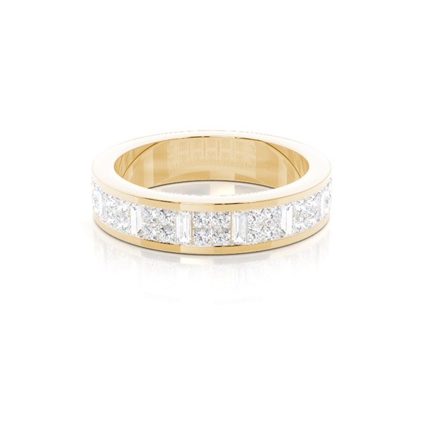 Channel Setting Half Eternity Diamond Ring