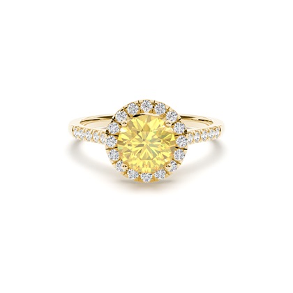 Yellow Gold Yellow Diamond Engagement Rings